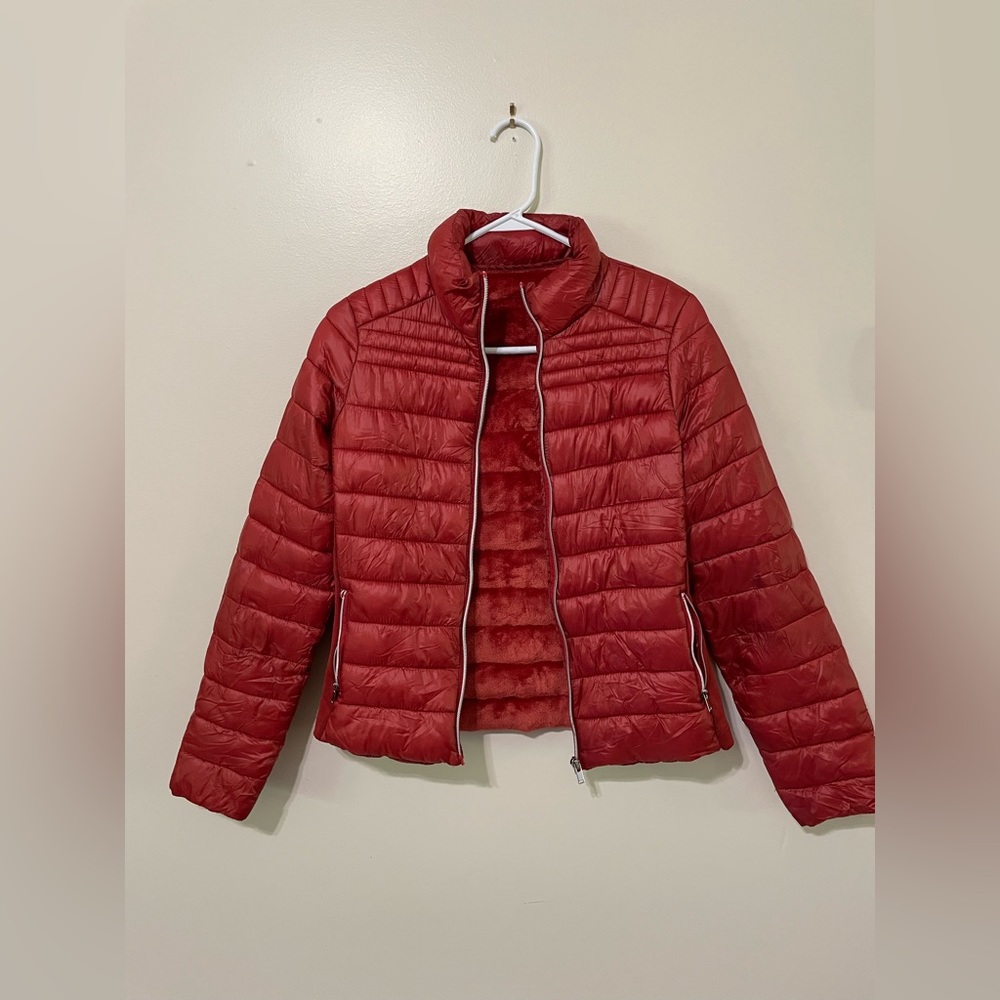 Orange Puffer Jacket
